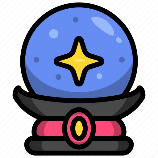 Crystal, witch, ball, magic icon - Download on Iconfinder