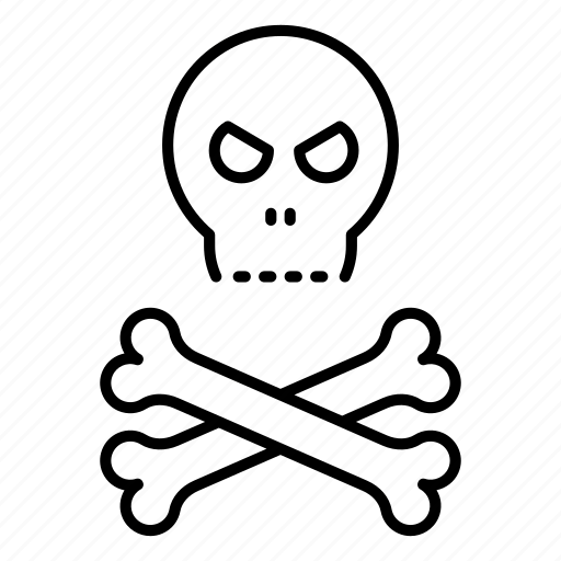Skull, skeleton, bones, halloween, danger, death, pirate icon - Download on Iconfinder