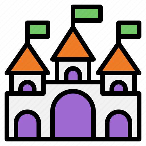 Castle, fortress, palace, medieval, fort icon - Download on Iconfinder