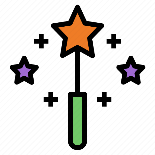 Magic wand, wizard, magic, magician, fantasy icon - Download on Iconfinder