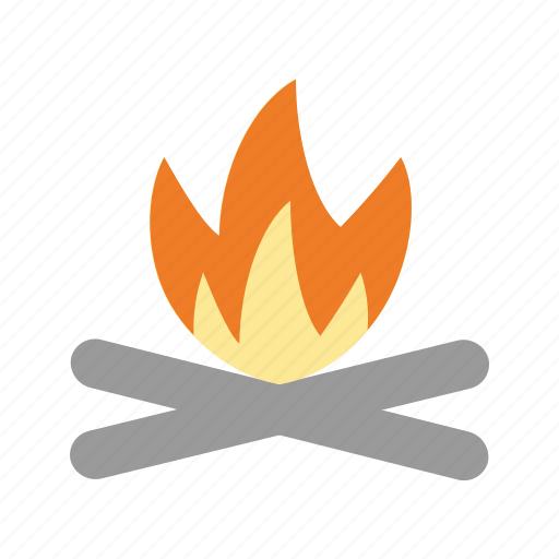 Bonfire, camping, fire, burn, flame icon - Download on Iconfinder