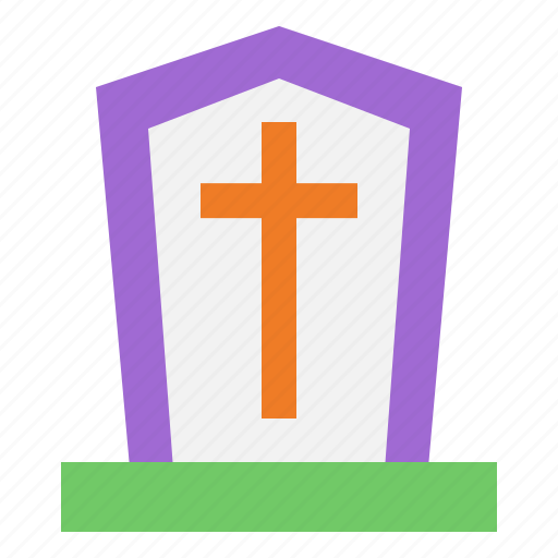 Graveyard, cemetery, christian, halloween, grave coffin icon - Download on Iconfinder