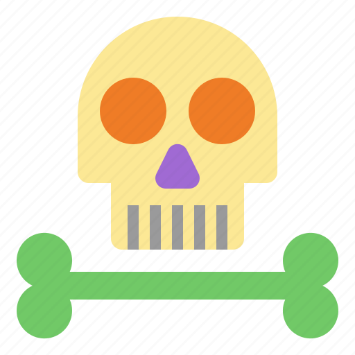 Skull, skeleton, halloween, death, dangerous, bone icon - Download on Iconfinder