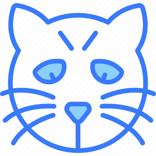Cat, animal, pet, kitten, cute, kitty, face icon - Download on Iconfinder