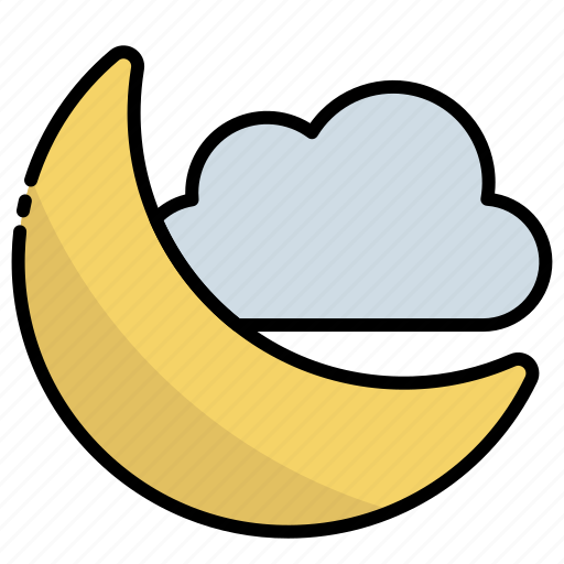 Night, moon, cloud, weather, nature, sky, halloween icon - Download on Iconfinder