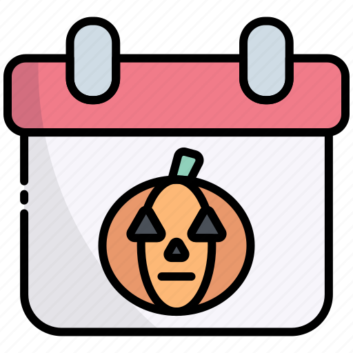 Calendar, halloween, date, schedule, event, scary, horror icon - Download on Iconfinder