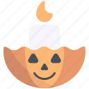 candle, halloween, decoration, pumpkin, celebration, party