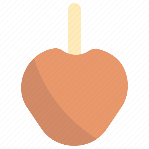 Caramelized apple, halloween, food, sweet, delicious, dessert, meal icon - Download on Iconfinder