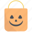 bag, halloween, pumpkin, shopping, shop, online, spooky 