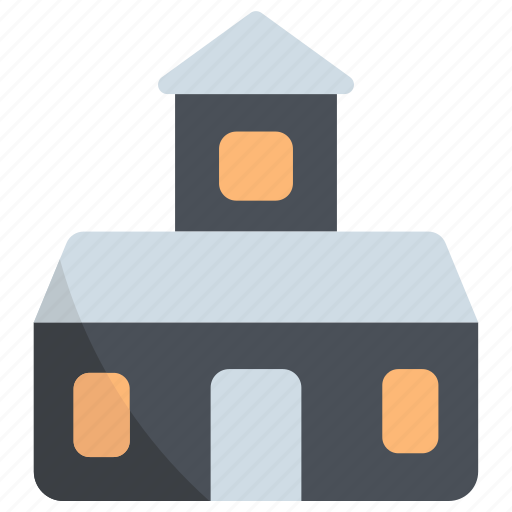 Haunted house, halloween, house, home, building, place, party icon - Download on Iconfinder