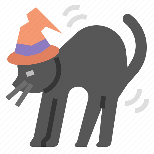 Cat, halloween, kitty, pet, feline, halloween cat, black cat icon - Download on Iconfinder