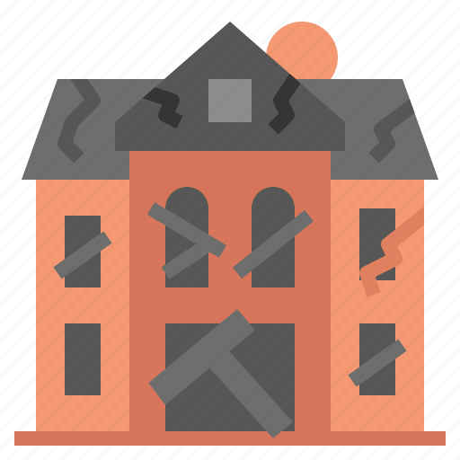 Ghost, scary, horror, haunted house, halloween castle, spooky house, abandone house icon - Download on Iconfinder