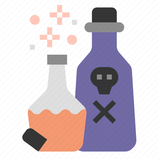 Potion, poison, chemistry, witch, halloween, witchcraft, flask icon - Download on Iconfinder