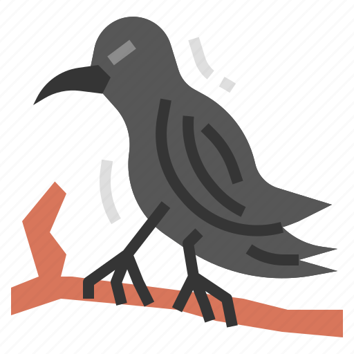 Raven, bird, animal, wildlife, aves, crow, halloween icon - Download on Iconfinder