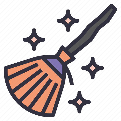 Broom, halloween, witch, broomstick, horror, witch broom icon - Download on Iconfinder