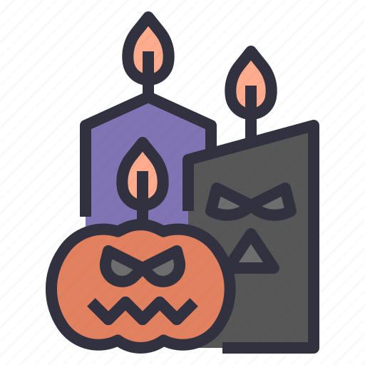 Halloween, decoration, light, candle, halloween candle, halloween party icon - Download on Iconfinder