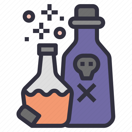 Potion, poison, witch, halloween, witchcraft, flask, chemistry icon - Download on Iconfinder