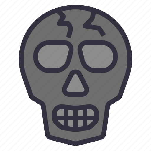 Skull, skeleton, halloween, death, bone, anatomy, scary icon - Download on Iconfinder