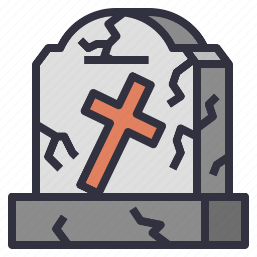 Tombstone, halloween, tomb, graveyard, cemetery, gravestone, rest in peace icon - Download on Iconfinder