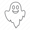 ghost, halloween, scary, horror, holiday, smile