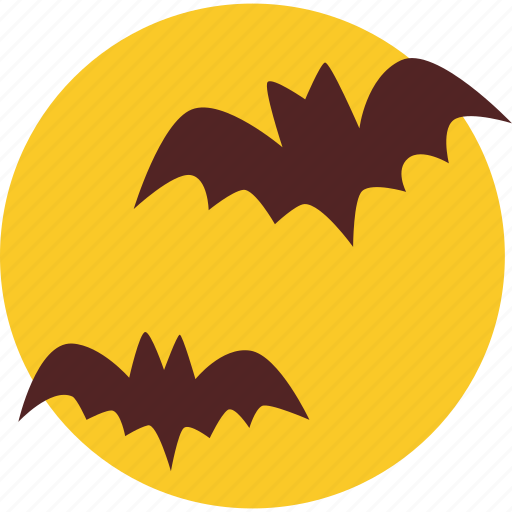 Moon, bats, halloween, horror, night icon - Download on Iconfinder
