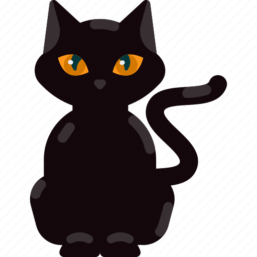 Black cat, cat, halloween, spooky, scary, horror, creepy icon - Download on Iconfinder
