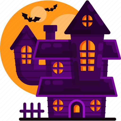 Castle, haunted house, halloween, scary, horror, spooky, ghost house icon - Download on Iconfinder