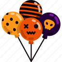 balloons, decoration, halloween, scary, horror, spooky, creepy