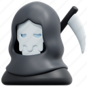 reaper, halloween, death, ghost, hunter, sickle, scary, 3d 