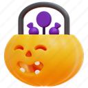 trick, or, treat, halloween, party, candy, pumpkin, spooky, sweet, 3d 