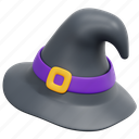 witch, hat, halloween, costume, magic, wizard, 3d