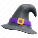 witch, hat, halloween, costume, magic, wizard, 3d