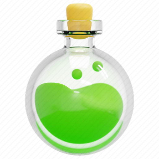 Poison, flask, venom, toxic, halloween, dead, test 3D illustration - Download on Iconfinder
