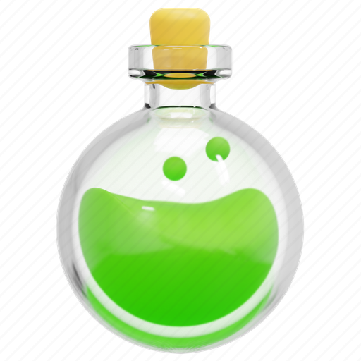Poison, flask, venom, toxic, halloween, test, tube 3D illustration - Download on Iconfinder