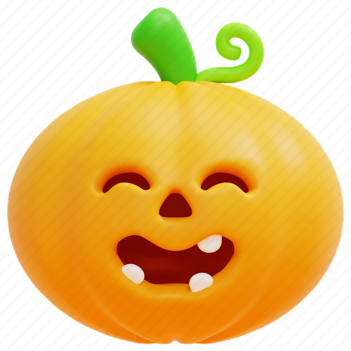 Pumpkin, halloween, fear, horror, scary, spooky, terror 3D illustration - Download on Iconfinder