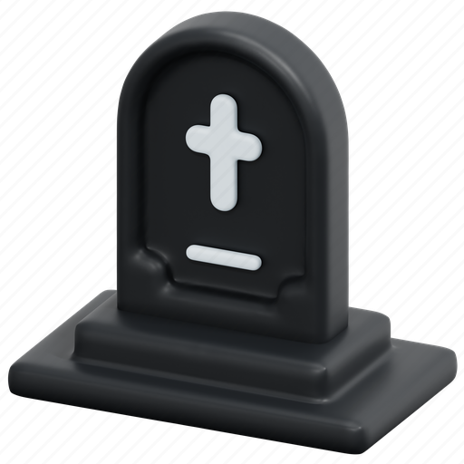 Tomb, dead, grave, tombstone, death, rip, halloween 3D illustration - Download on Iconfinder
