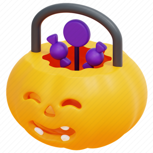 Trick, or, treat, halloween, party, candy, sweet 3D illustration - Download on Iconfinder