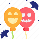 balloon, decoration, halloween, party