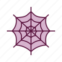 halloween, spider, web, decoration