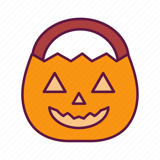 Halloween, pumpkin, bag, monster icon - Download on Iconfinder