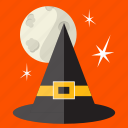 halloween, hat, holiday, moon, scary, spooky, witch
