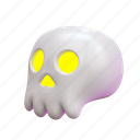 skull, spooky, horror, halloween 