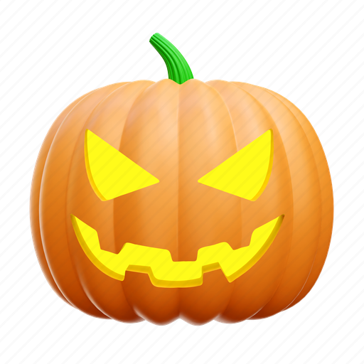 Pumpkin, halloween, scary, spooky 3D illustration - Download on Iconfinder