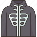 bone, cloak, jacket, cloth, costume