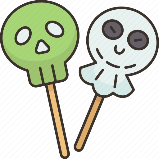 Ghost, lollipops, stick, candy, confectionery icon - Download on Iconfinder