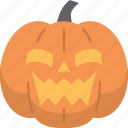 pumpkin, jack, lantern, scary, face
