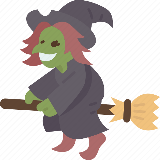 Witch, broom, flying, magic, power icon - Download on Iconfinder