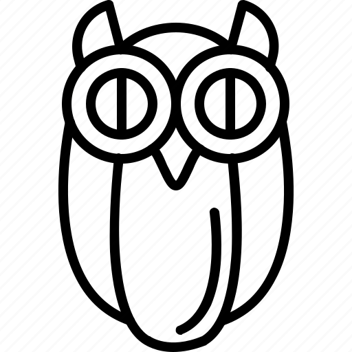 Owl, bird, night, nighttime, wisdom, wise icon - Download on Iconfinder
