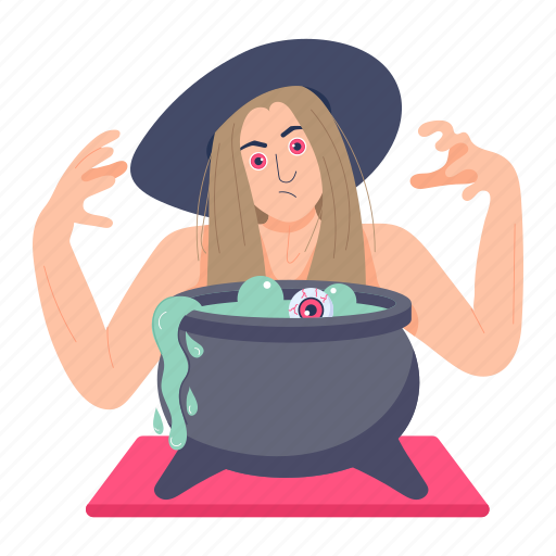 Witch character, witch avatar, halloween witch, halloween character, witch costume icon - Download on Iconfinder