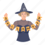 witch character, witch avatar, halloween witch, halloween character, witch costume 